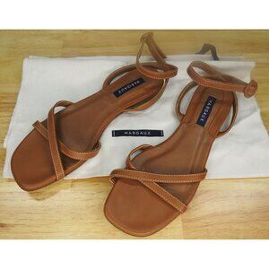 MARGAUX The Soho Sandal Heel Wrap Sandal Women's Napa 37.5 US 7 READ DESC